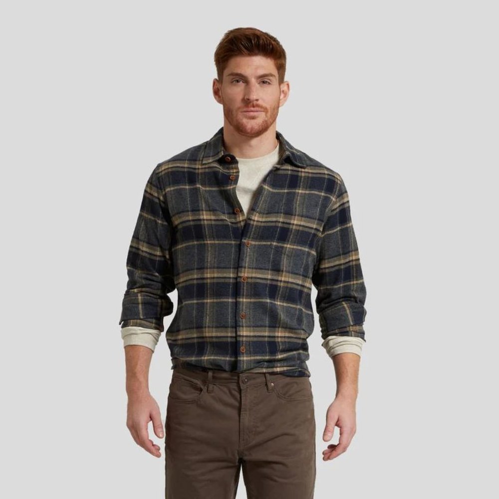 Grayers men's Flannel  Blue/Green‎